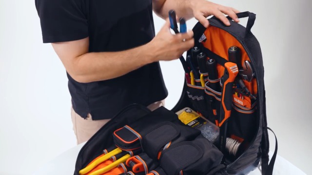 Klein Tools 55421BP-14 Tool Backpack, Heavy Duty Tradesman Pro